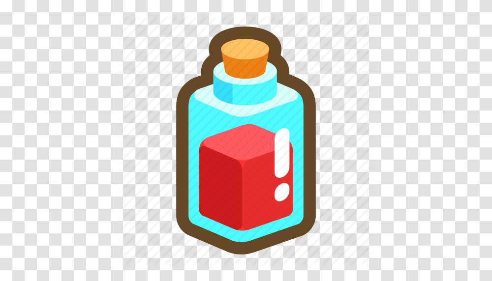 Beverage Drink Game Healing Hp Potion Recovery Icon, Bottle, Plastic, Birthday Cake, Dessert Transparent Png