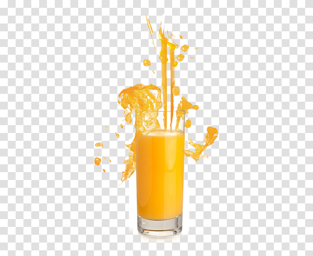 Beverage Orange Juice Splash In Glass Fuzzy Navel, Drink, Fire Hydrant Transparent Png
