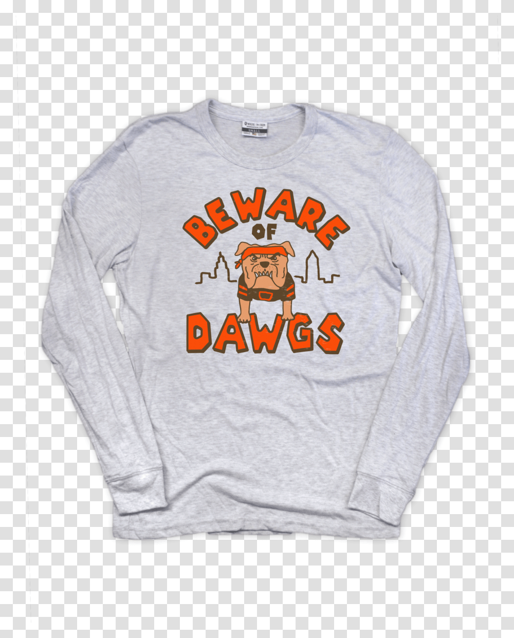 Beware Of Dawgs Long Sleeve Tag Long Sleeved T Shirt, Apparel, Sweatshirt, Sweater Transparent Png