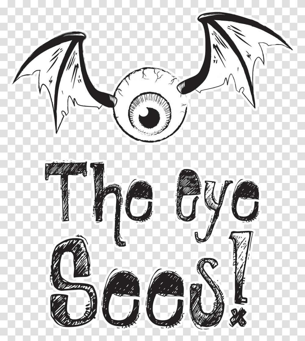 Beware The All Seeing Eye Illustration, Bat, Wildlife Transparent Png