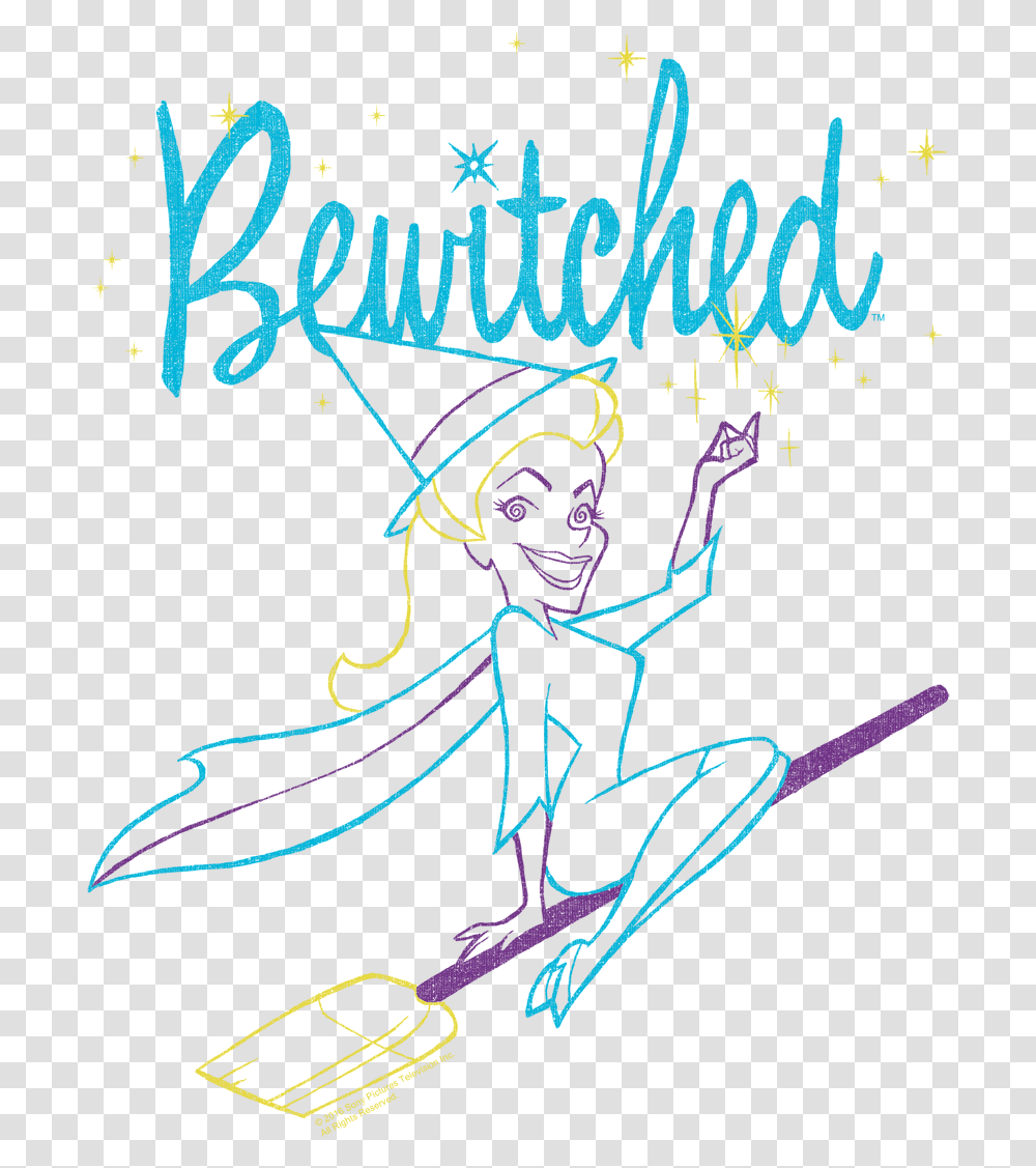 Bewitched Neon Lines Pullover Hoodie Illustration, Advertisement, Poster Transparent Png