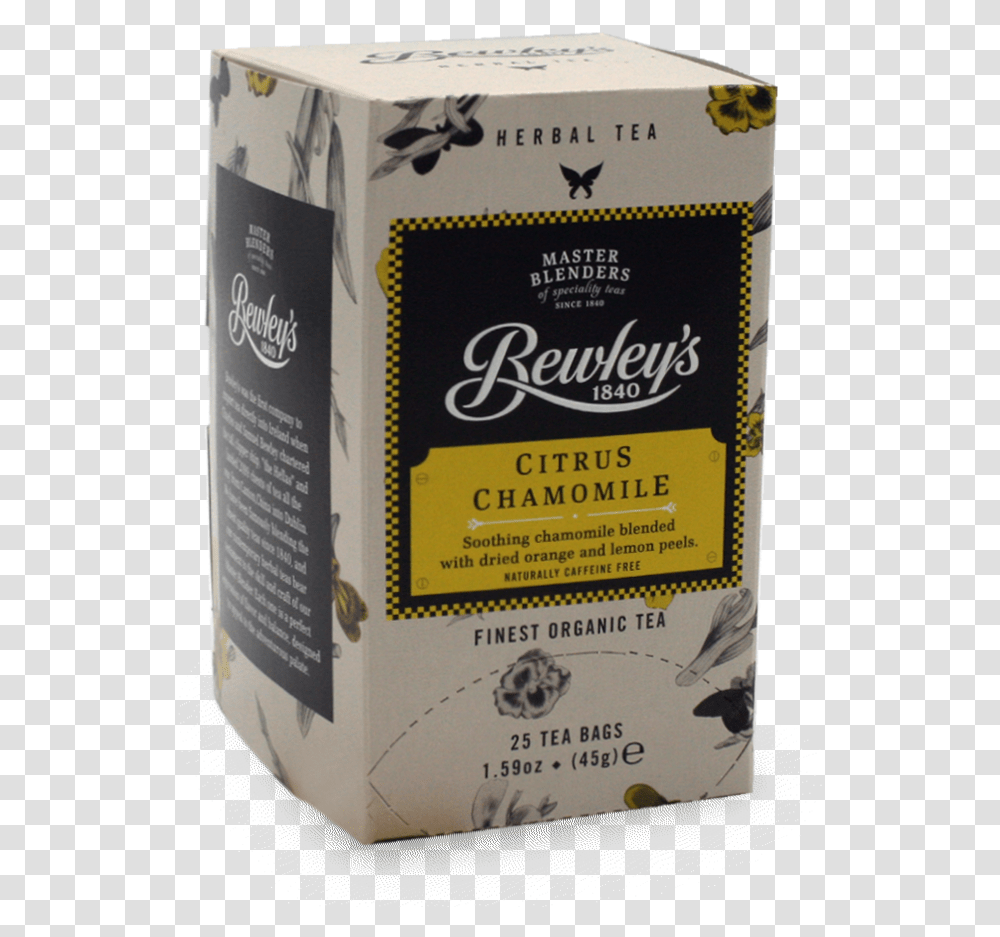 Bewley S Citrus Chamomile Organic Hot Tea Earl Grey Tea, Book, Bottle, Food, Cosmetics Transparent Png