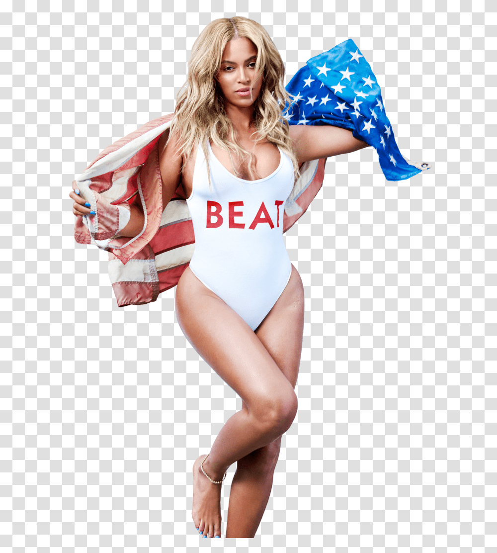 Beyonce Beyonce Red White And Blue, Female, Person, Swimwear Transparent Png