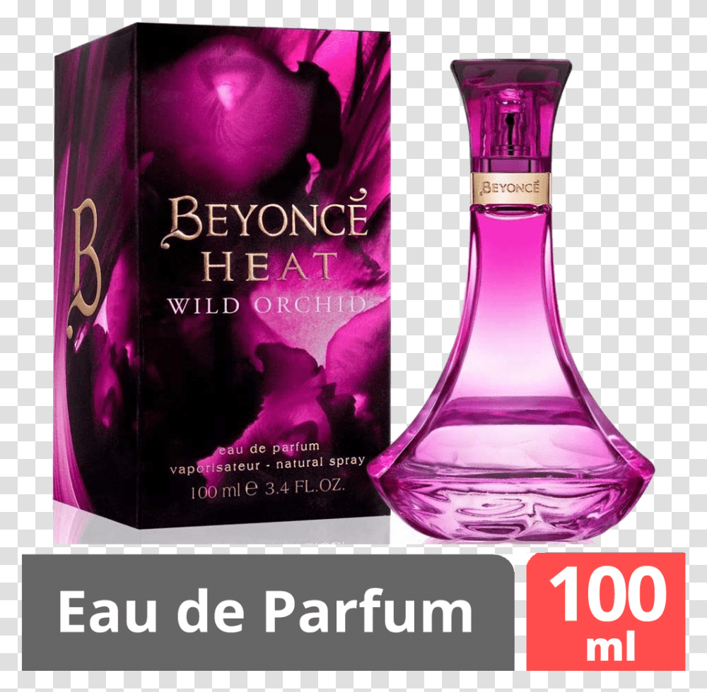 Beyonce Heat Wild Orchid Edp For Women 100ml Beyonce Heat Wild Orchid Perfume, Cosmetics, Bottle Transparent Png