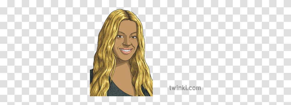 Beyonce People Celebrity Singer Usa Dancer Ks2 Illustration Blond, Blonde, Woman, Girl, Kid Transparent Png