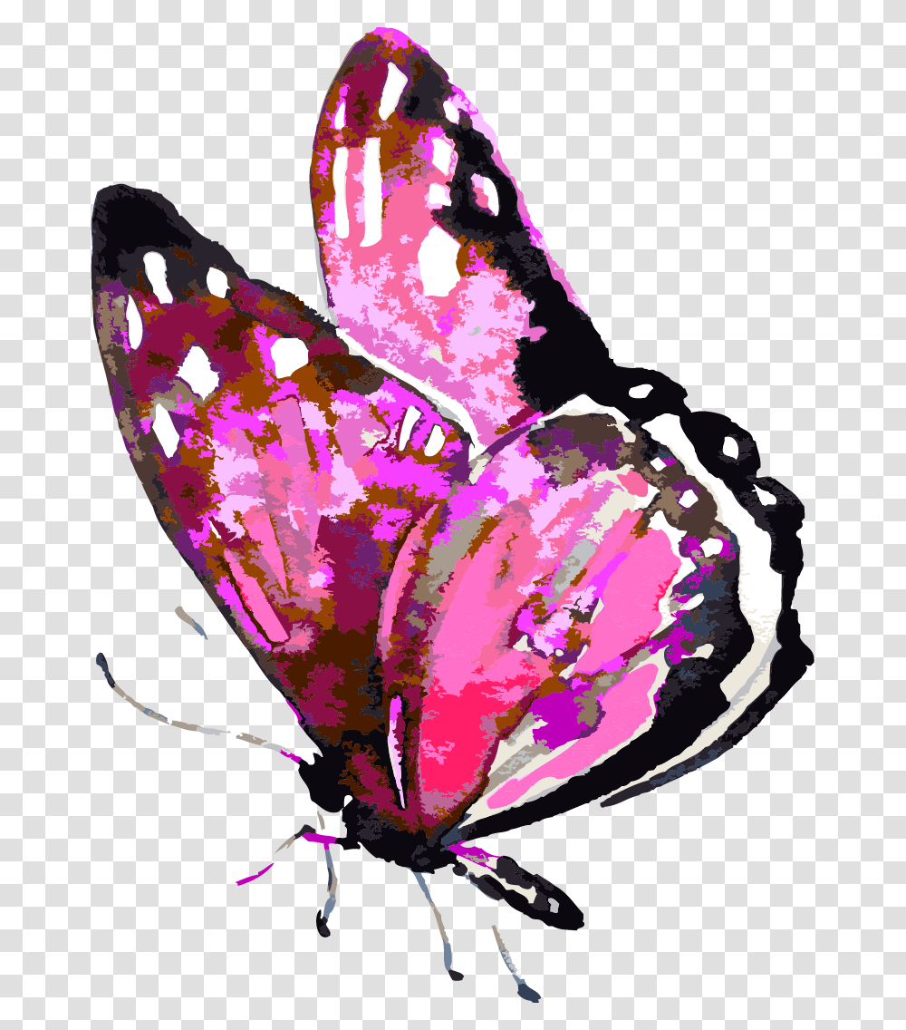 Beyond Fear To Freedom Yellow Butterfly Watercolor, Purple, Animal, Collage, Poster Transparent Png