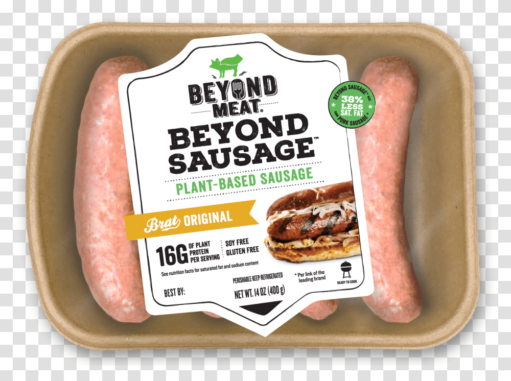 Beyond Meat Vegan Sausage, Burger, Food, Pork, Hot Dog Transparent Png