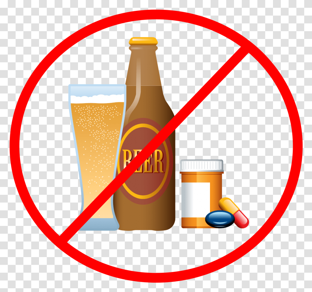 Beyond The Cpap Machine Beer Bottle Crossed Out, Alcohol, Beverage, Drink, Lager Transparent Png