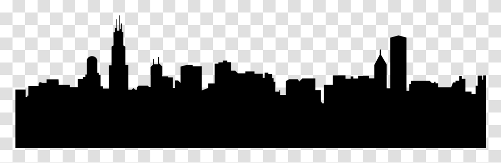Beyond The Park Chicago Skyline Silhouette Outline, Gray, World Of Warcraft Transparent Png