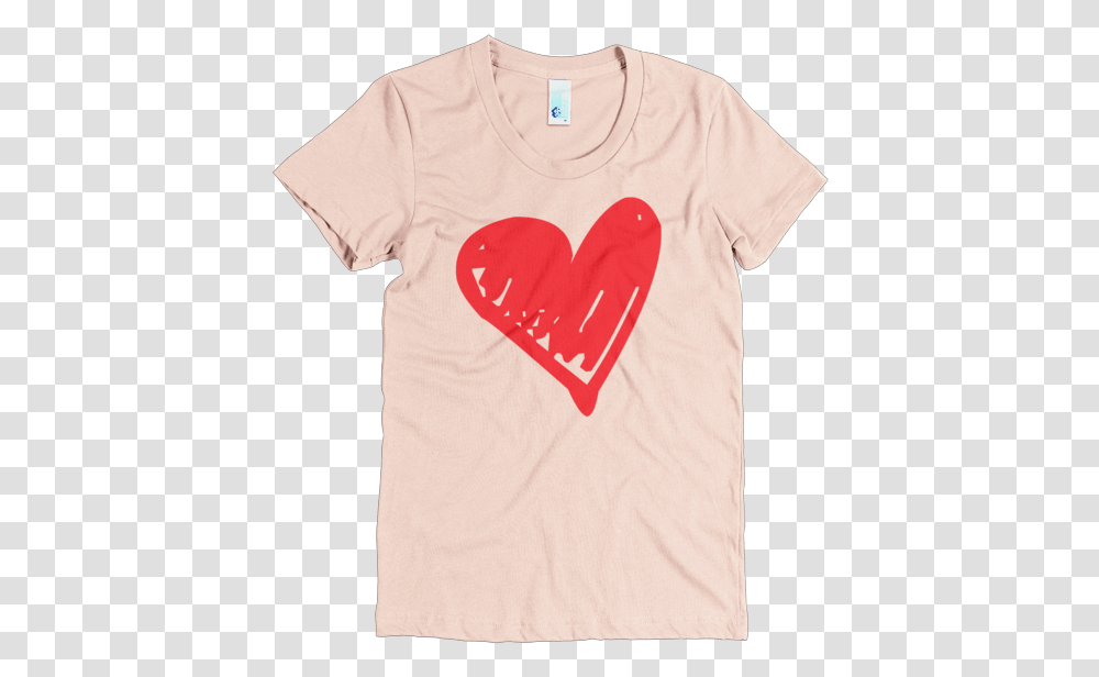 Beyoutees Scribble Heart Graphic Tee Heart, Clothing, Apparel, T-Shirt, Sleeve Transparent Png