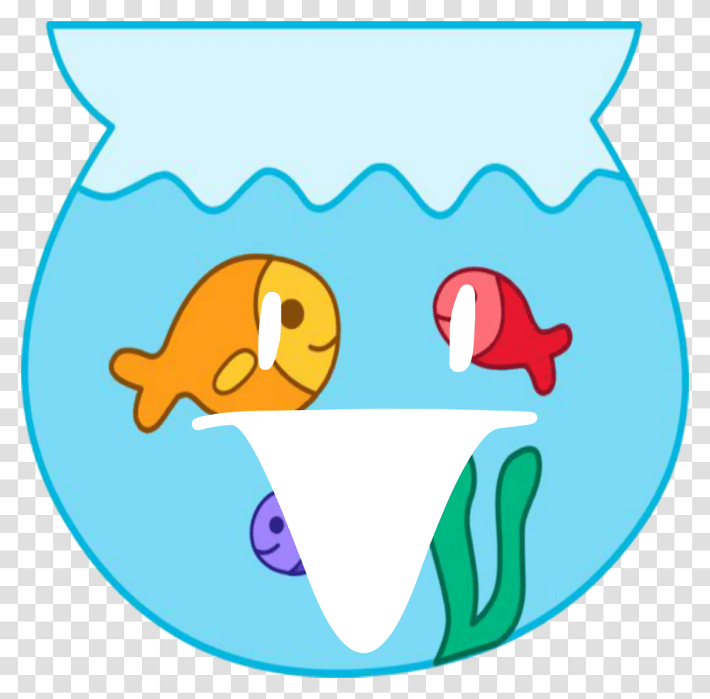 Bfb Crushed Wiki Fish In A Bowl Cartoon, Animal, Egg, Food Transparent Png