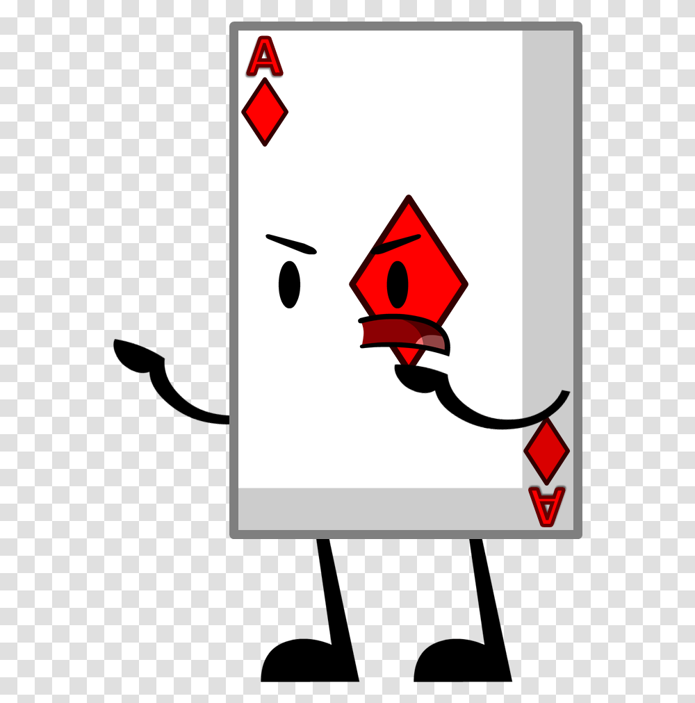 Bfdi Card Download Bfdi Playing Card, Triangle, Light, Road Sign Transparent Png
