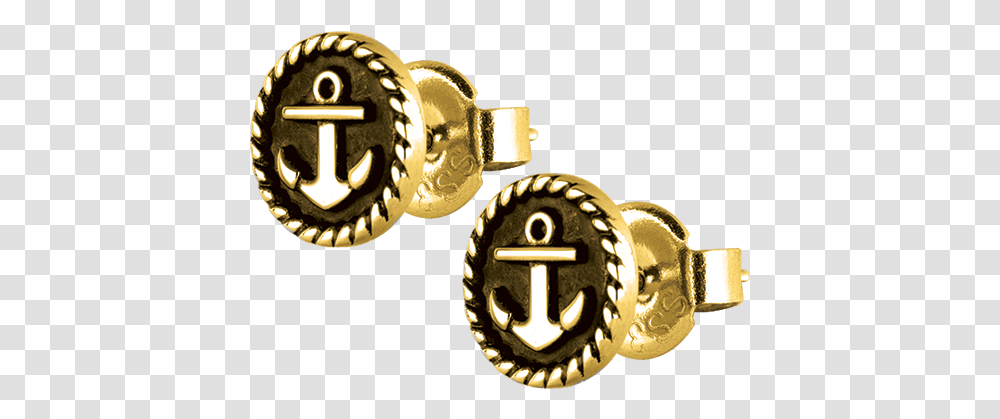 Bg Ees Anchor 01Title Bg Ees Anchor Earring, Gold, Bronze, Buckle, Treasure Transparent Png