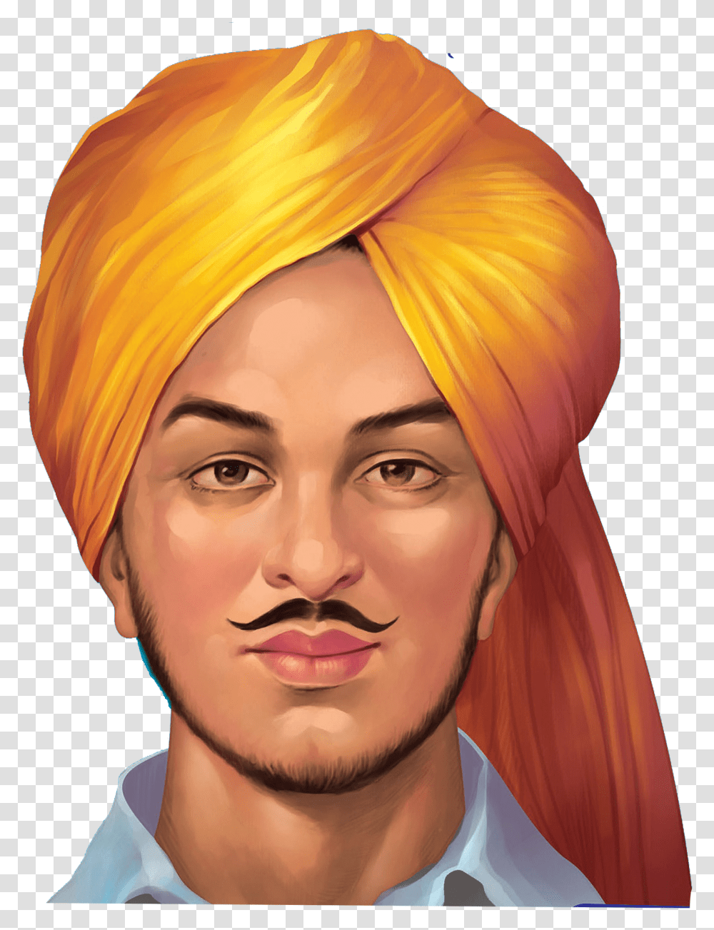 Bhagat Singh Free Pictures Bhagat Singh Rajguru Sukhdev, Apparel, Headband, Hat Transparent Png