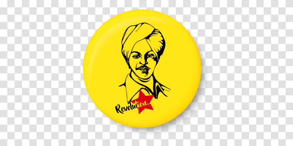 Bhagat Singh Sticker, Logo, Trademark, Label Transparent Png