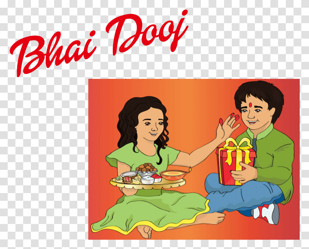 Bhai Dooj Download Bhai Dooj Drawing, Person, Human, Poster, Advertisement Transparent Png