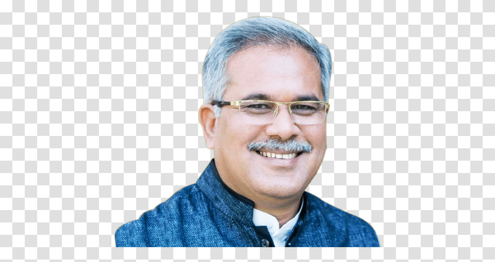 Bhupesh Baghel Photo Hd, Face, Person, Glasses, Accessories Transparent Png