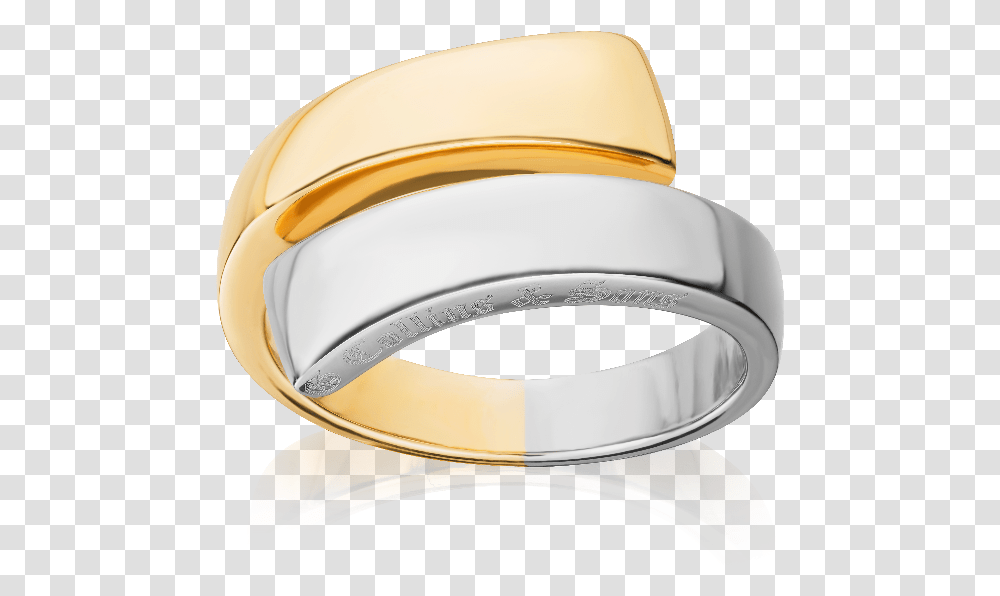 Bi Colour 18ct Gold Gc Titanium Ring, Accessories, Accessory, Jewelry, Helmet Transparent Png