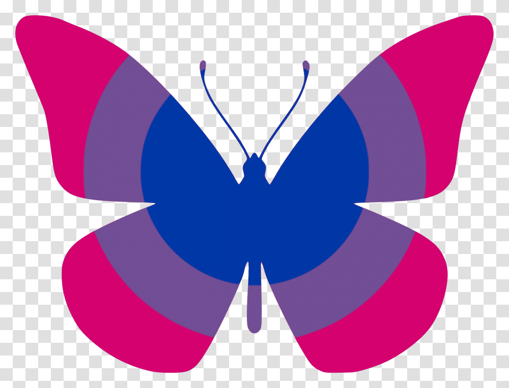 Bi Flag Butterfly Icons, Pattern, Purple Transparent Png