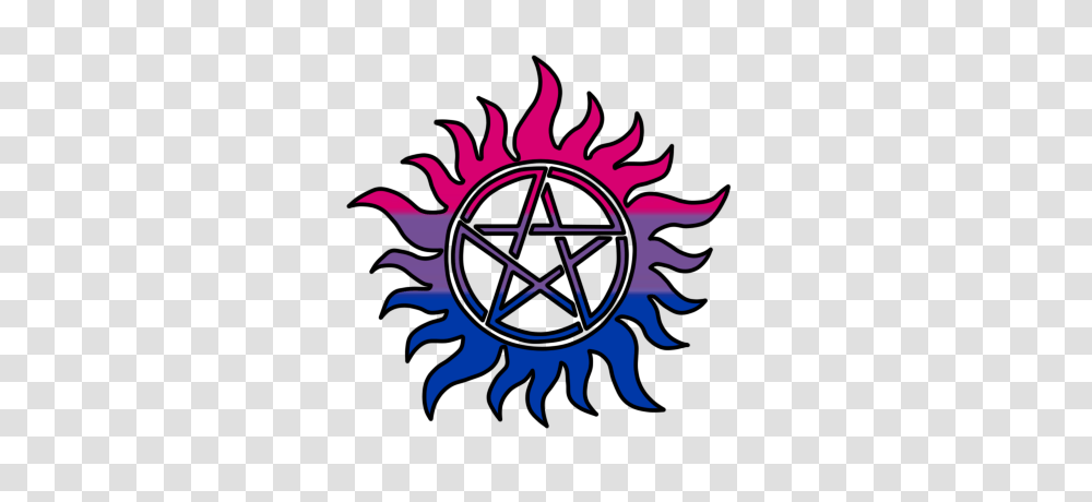 Bi Pride Supernatural Antipossesion, Star Symbol, Emblem, Logo Transparent Png