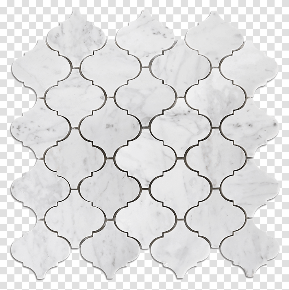 Bianco Gioia Marble Mosaic Tile Arabesque Mosaic, Rug, Pattern Transparent Png