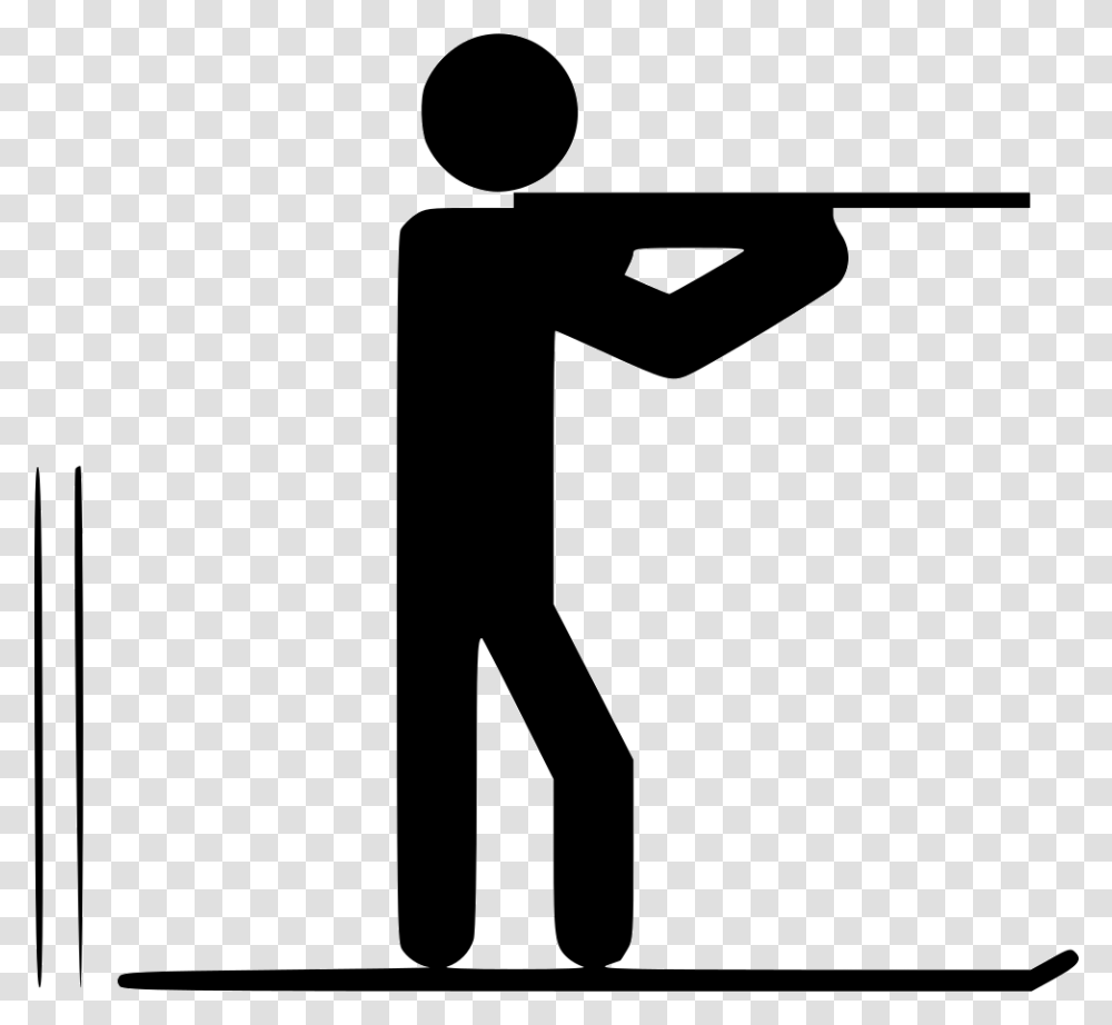 Biathlon, Sport, Silhouette, Standing, Duel Transparent Png