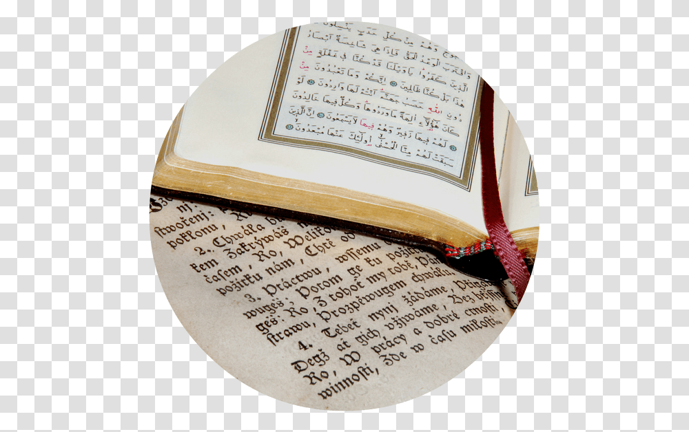 Bible And Quran Download Bible And Quran, Book, Page, Label Transparent Png