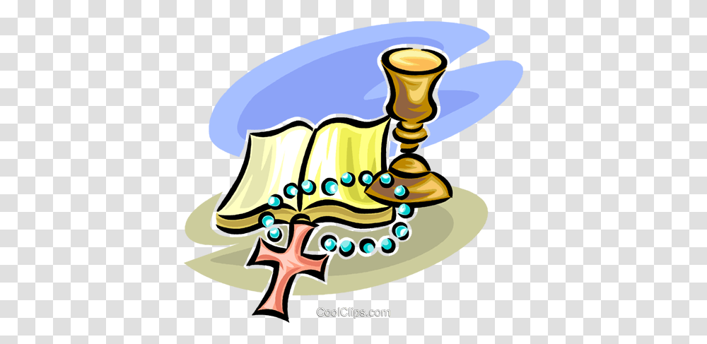 Bible Cross And Chalice Royalty Free Vector Clip Art Illustration, Knitting, Doodle, Drawing Transparent Png