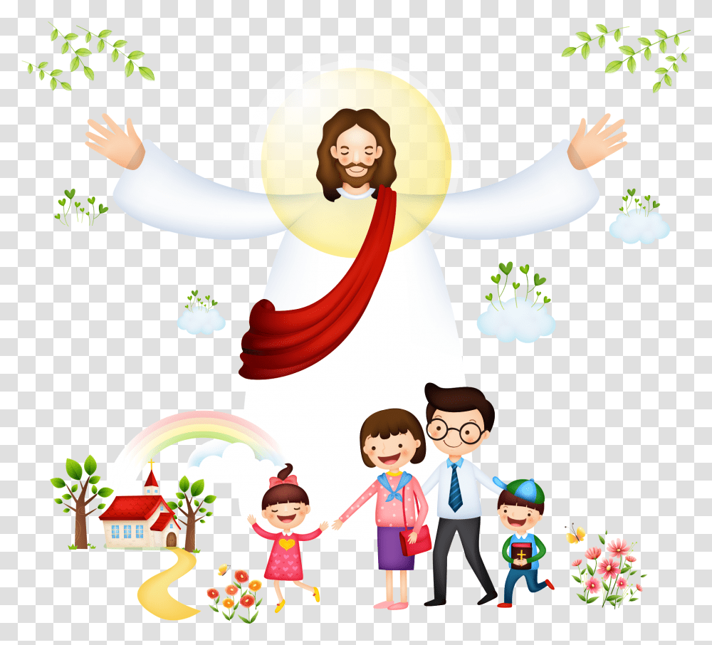 Bible Jesus Vector Christianity Christianity Children, Person, Performer, People, Art Transparent Png