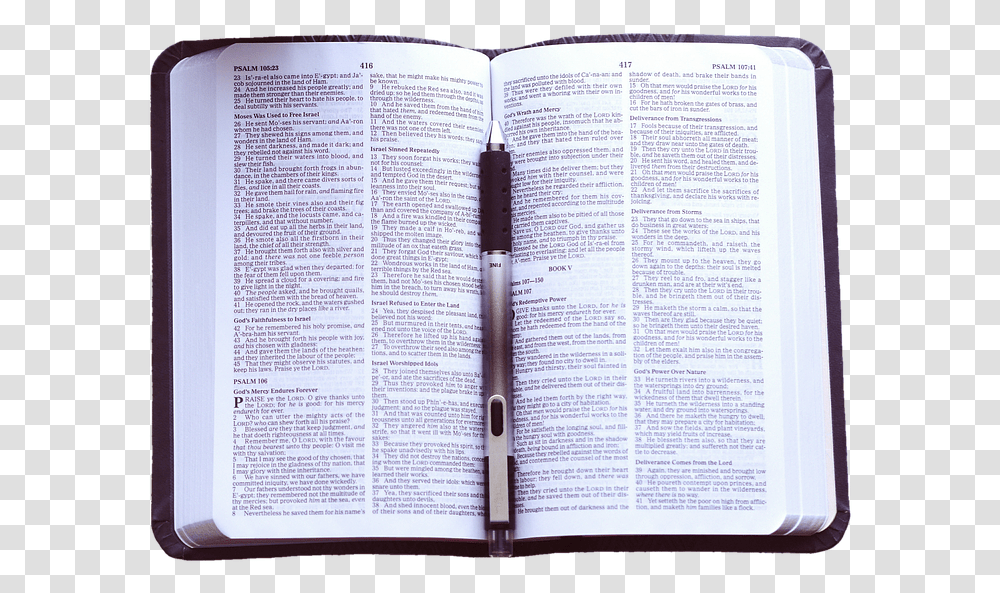 Bible Open To Matthew, Book, Page, Housing Transparent Png