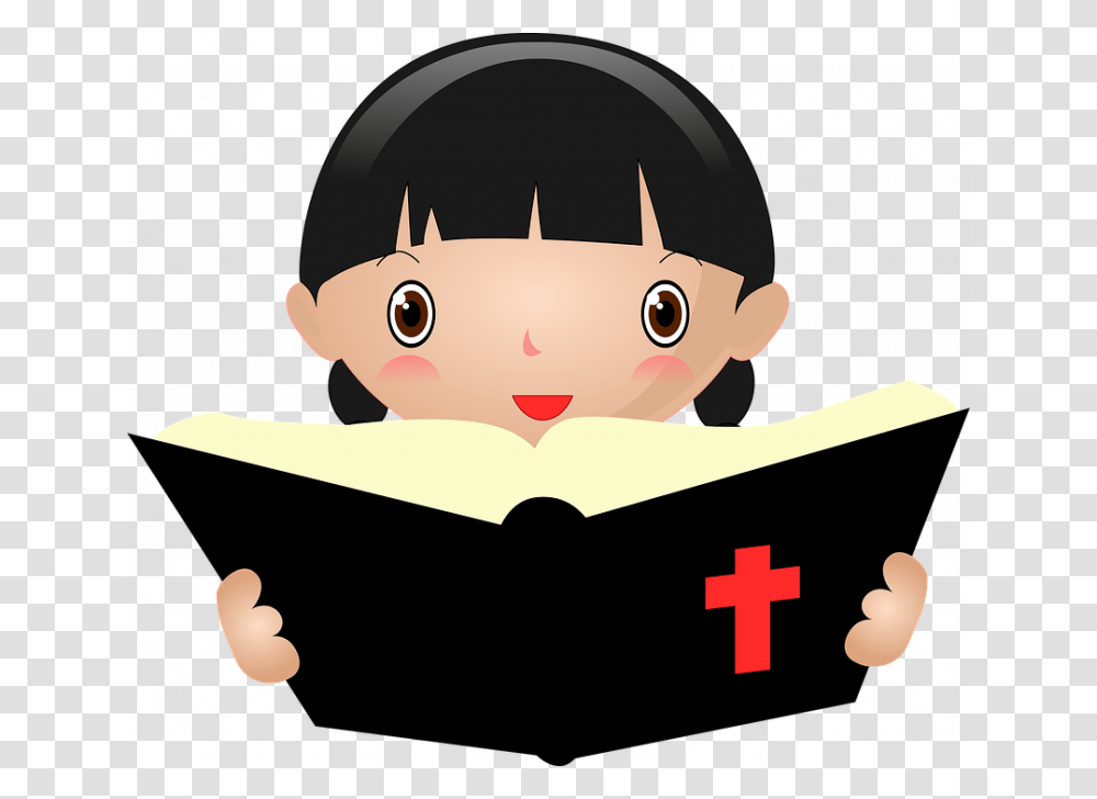 Bible Reading Free Vector Graphic On Pixabay Girl Reading Bible Clipart, Graduation, Photography, Toy Transparent Png