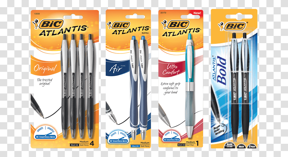 Bic Bright Futures Bic Atlantis Black Pens, Brush, Tool, Toothbrush, Toothpaste Transparent Png