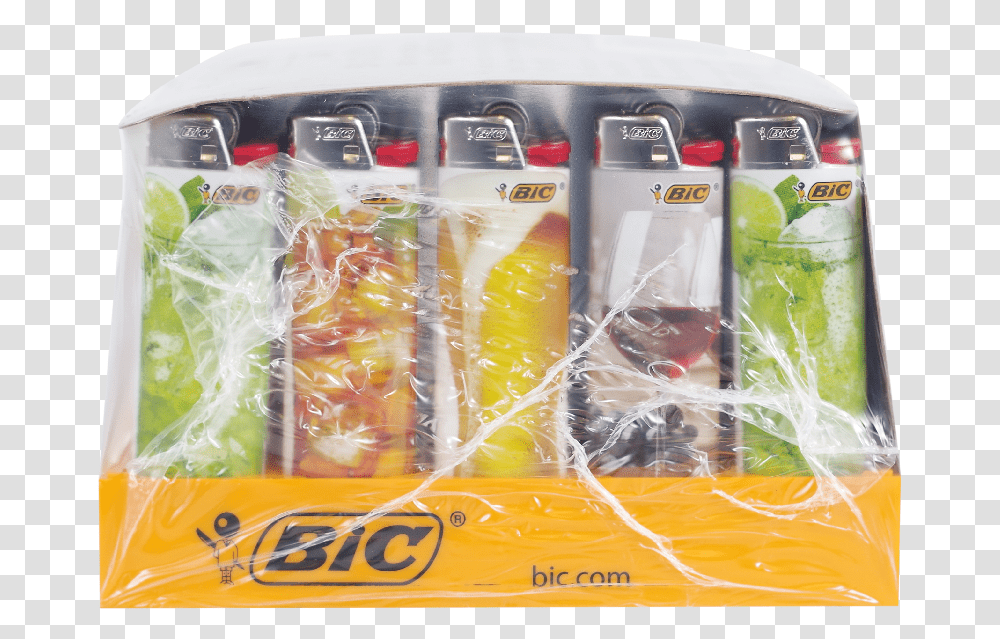 Bic Lighters Cheers Display Convenience Food, Plant, Produce, Plastic Wrap, Cat Transparent Png