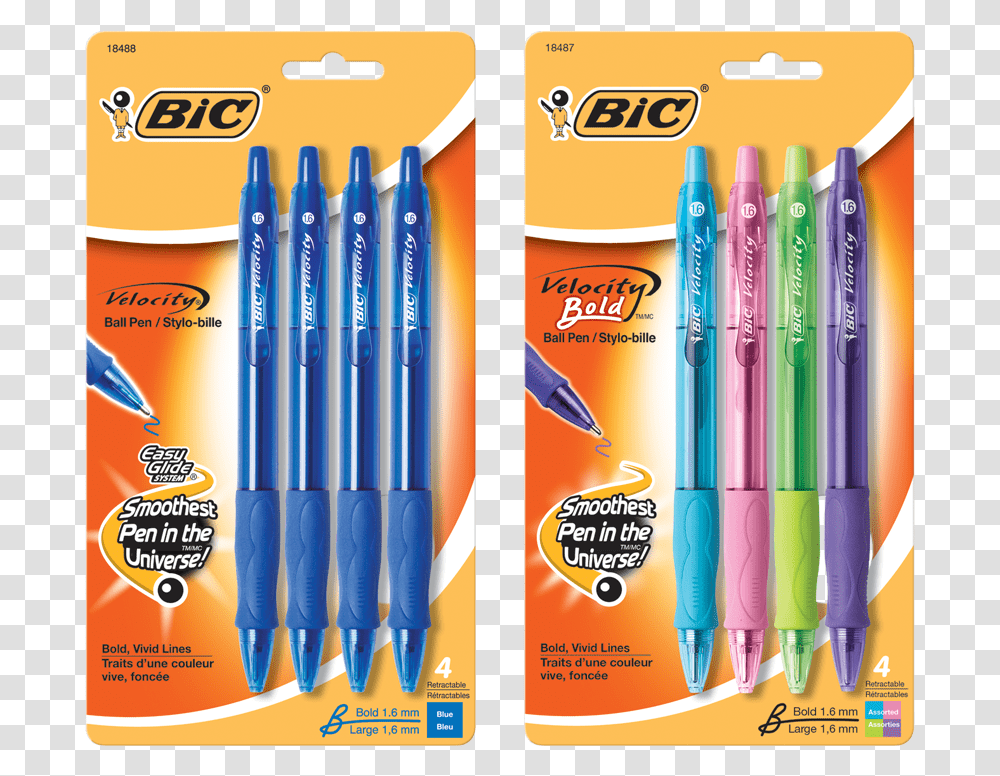 Bic Velocity Pens, Marker Transparent Png