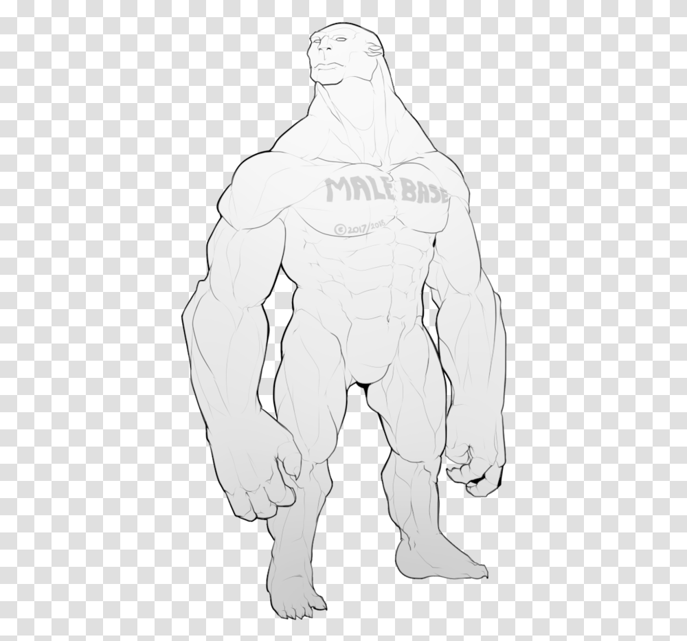 Bicep Drawing Tricep Huge Freebie Download For Powerpoint, Statue, Sculpture, Person Transparent Png