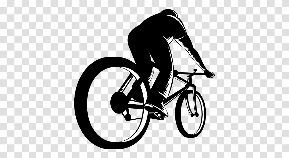 Bicicleta Bicycle, Person, Silhouette, Stencil, Sport Transparent Png