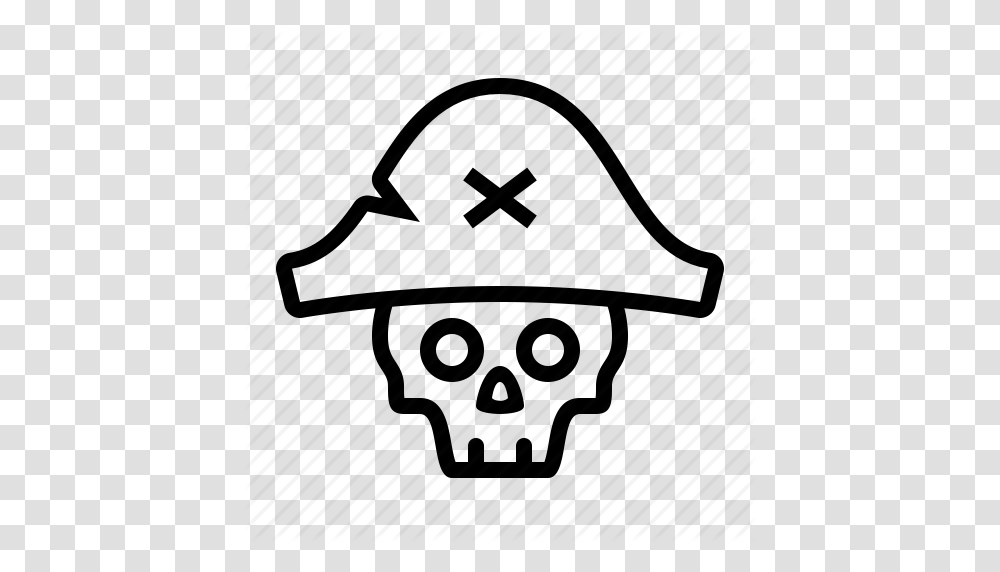 Bicorn Dead Hat Pirate Pirates Skull Icon, Helmet, Piano, Leisure Activities Transparent Png