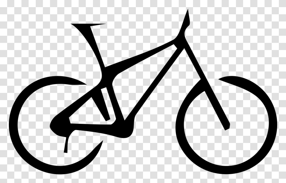 Bicyc Mountain Bike Icon Free Download, Stencil, Vehicle, Transportation, Scissors Transparent Png