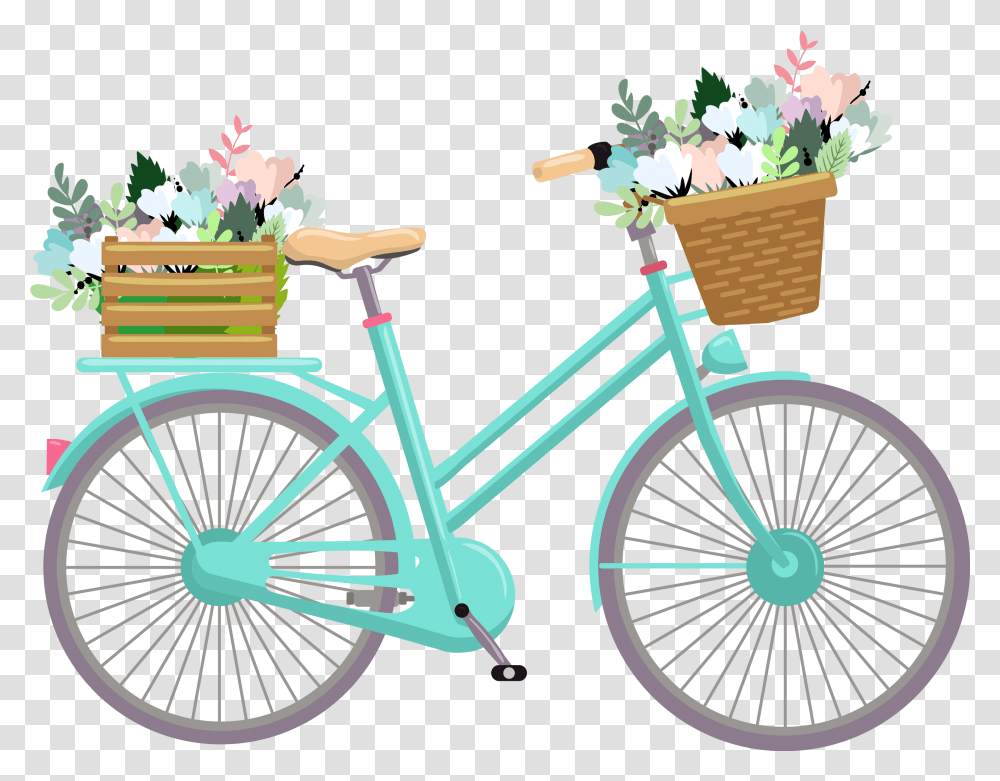 Bicycle Basket Clip Art, Vehicle, Transportation, Bike, Wheel Transparent Png