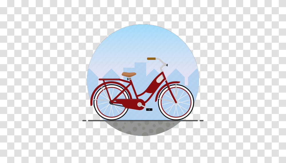 Bicycle Bike Circle Girls Bike Womens Bike Icon, Vehicle, Transportation, Wheel, Machine Transparent Png