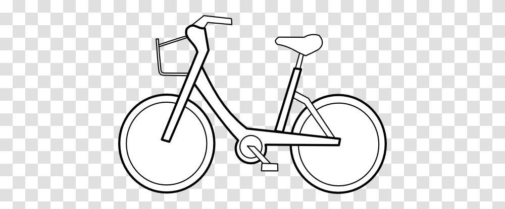 Bicycle Black White Line, Transportation, Vehicle, Bike, Tandem Bicycle Transparent Png