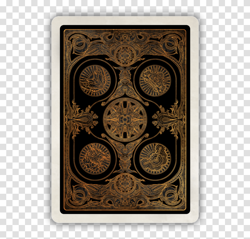 Bicycle Card Back Fantasy Card Back Design, Rug, Floral Design, Pattern Transparent Png
