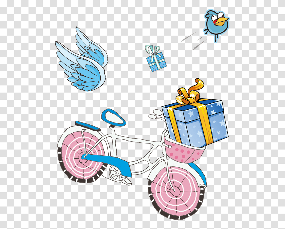 Bicycle Cartoon Drawing Hq Image Free Clipart, Wheel, Machine, Vehicle, Transportation Transparent Png