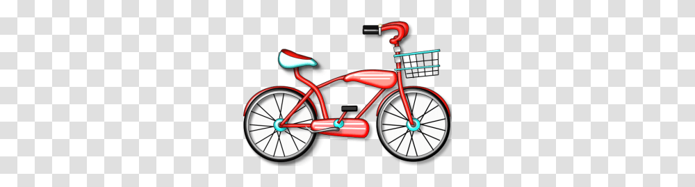 Bicycle Clipart Red, Vehicle, Transportation, Bike, Spoke Transparent Png