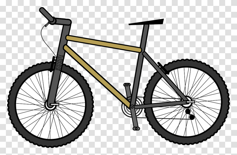 Bicycle Clipart Teaching Resources Mountainbike Clipart, Wheel, Machine, Vehicle, Transportation Transparent Png