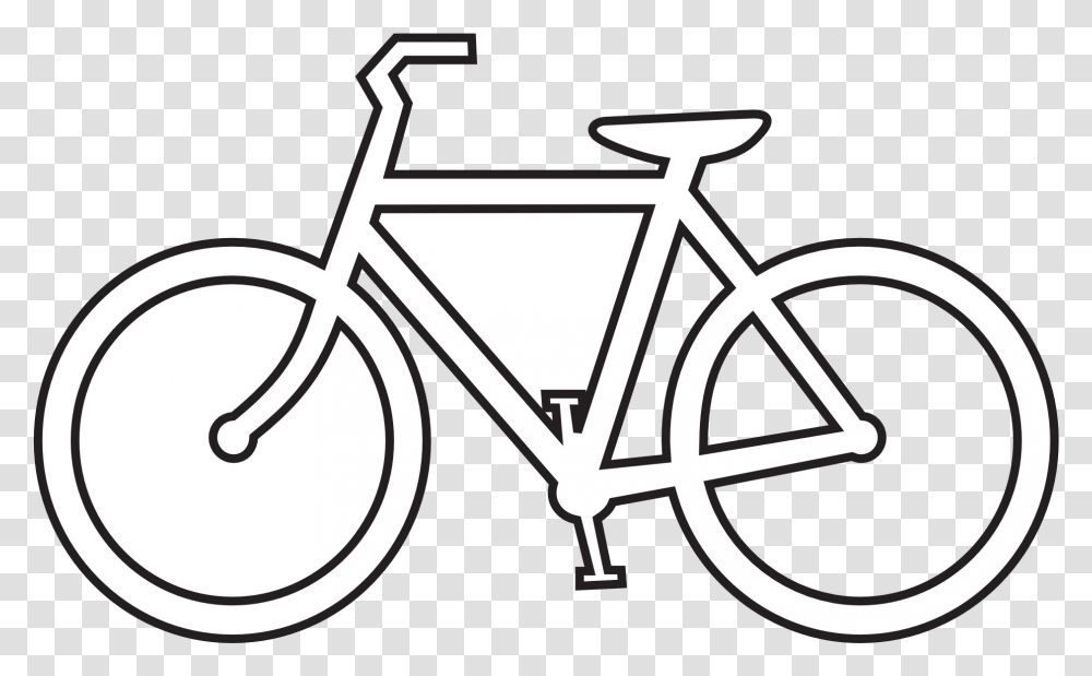 Bicycle Images Black And White, Stencil, Vehicle, Transportation Transparent Png