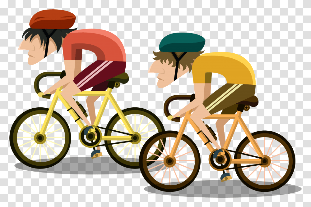 Bicycle Race Clipart, Vehicle, Transportation, Bike, Cyclist Transparent Png