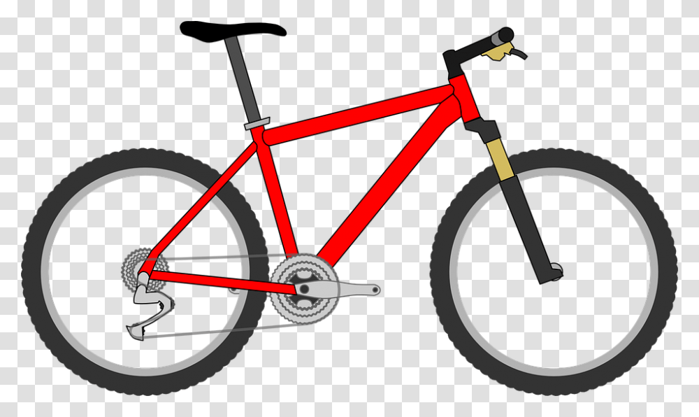 Bicycle Red Bike Cycle Cycling Sport Ride Biking Kid Bike, Mountain Bike, Vehicle, Transportation Transparent Png