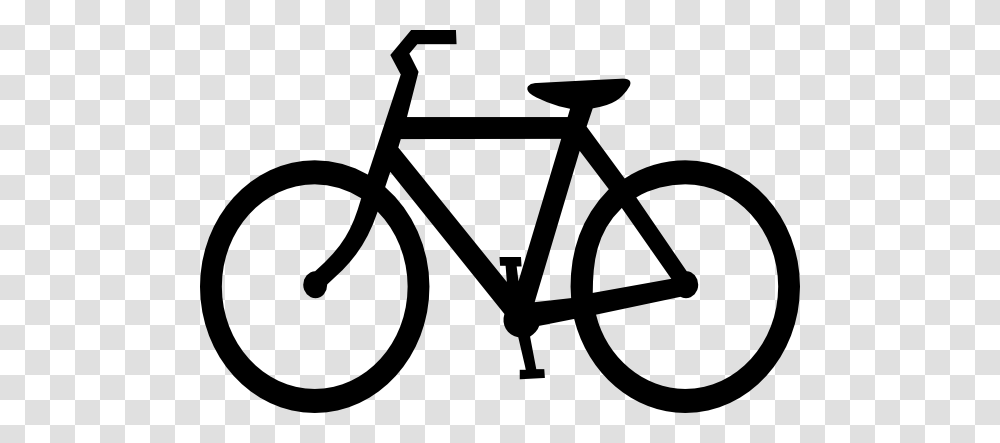 Bicycle Silhouette Clip Art, Vehicle, Transportation, Bike, Stencil Transparent Png