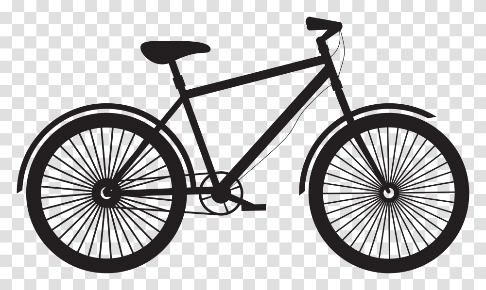 Bicycle Silhouette Clip, Word, Caravan Transparent Png